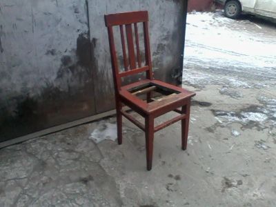 Лот: 4899438. Фото: 1. старинный стул с мусорки. Мебель