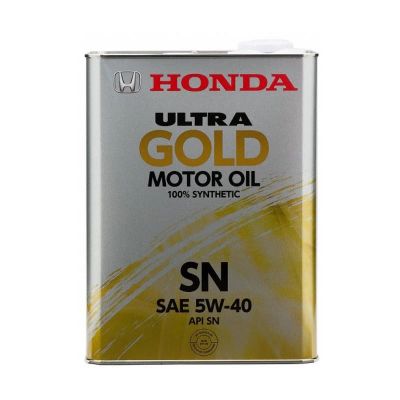 Лот: 12496064. Фото: 1. Honda Ultra Gold 5W40 SN 4 л. Масла, жидкости