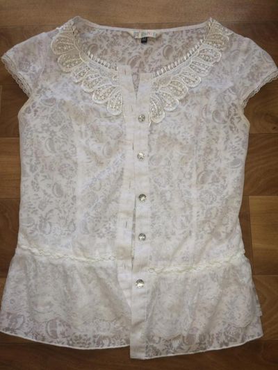 Лот: 5064529. Фото: 1. Блузка Белая. Блузы, рубашки, водолазки