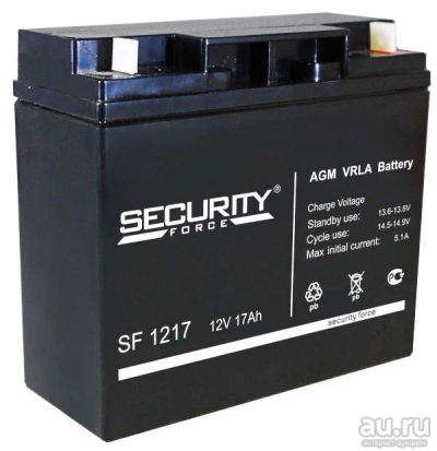 Лот: 13714727. Фото: 1. Security Force SF 1217 12В 17Ач... Батарейки, аккумуляторы, элементы питания