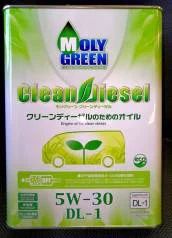 Лот: 13832557. Фото: 1. Moly Green Clean Diesel DL-1 5W30... Масла, жидкости