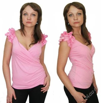 Лот: 1957828. Фото: 1. Блузка женская 44размер. С открытым... Блузы, рубашки, водолазки