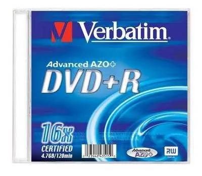 Лот: 6487364. Фото: 1. Оптический диск DVD+R Verbatim... CD, DVD, BluRay