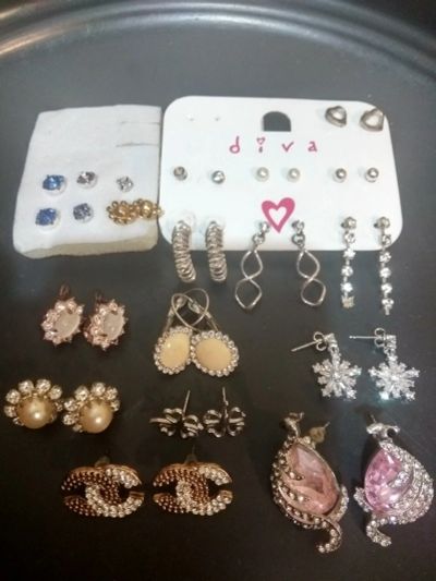 Лот: 14841391. Фото: 1. Большой набор серёжек. Серьги, каффы