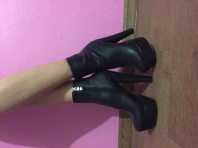 Лот: 5481532. Фото: 1. Ботильоны кожзам 36. Ботильоны, полусапожки