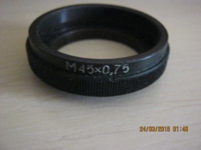 Лот: 5282220. Фото: 1. Адаптер объектива М45х0.75 на... Кольца переходные и макро