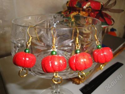 Лот: 299708. Фото: 1. Изделия из полимерной глины серьги... Серьги, каффы