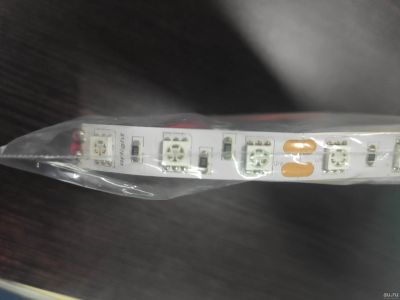 Лот: 18477487. Фото: 1. Отрезок светодиодной ленты 5050... Светодиоды
