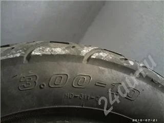 Лот: 440307. Фото: 1. покрышка 3.00х10 для скутера. Запчасти