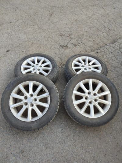 Лот: 25856795. Фото: 1. Комплект колёс на оригинальных... Шины на дисках