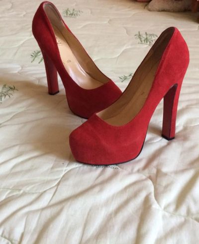 Лот: 9415536. Фото: 1. Туфли красные. Туфли