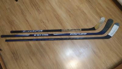 Лот: 25907399. Фото: 1. Клюшка хоккейная левый хват 3... Мячи, ракетки, шайбы, клюшки