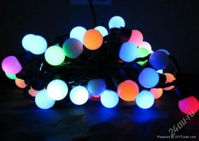 Лот: 3429279. Фото: 1. гирлянда светодиодная, 40 ламп... Гирлянды, шарики, новогодние аксессуары