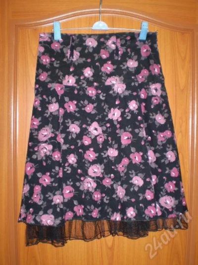 Лот: 36732. Фото: 1. обалденная юбка черный вельвет... Красноярск