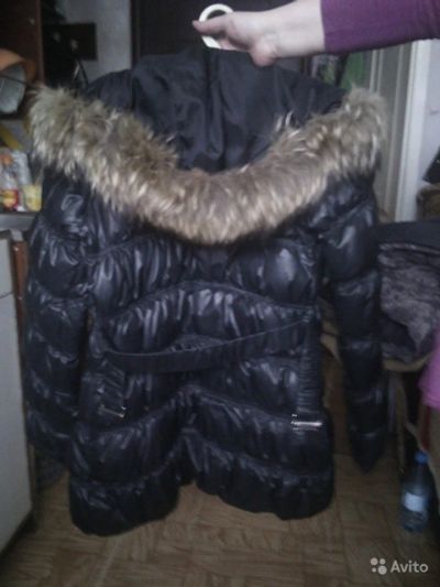 Лот: 13153562. Фото: 1. Пуховик на девочку 36 размер.чёрный... Верхняя одежда