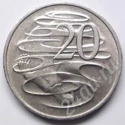Лот: 198001. Фото: 1. Австралия. 20 цент 1977г. Большая... Австралия и Океания