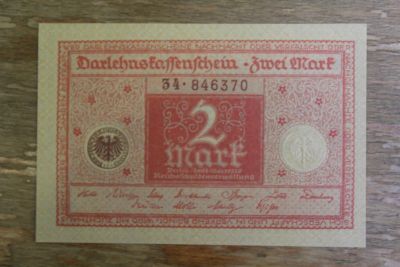 Лот: 21085047. Фото: 1. Германия 2 марки 1920 года. Идеал... Германия и Австрия