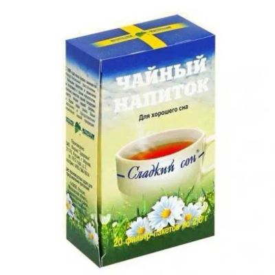Лот: 24907953. Фото: 1. Чай Сладкий сон ф п 2г №20. Лекарства