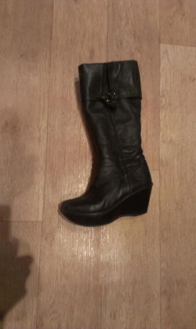 Лот: 4620922. Фото: 1. зимние кожанные сапоги. Сапоги