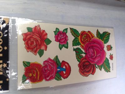 Лот: 5614309. Фото: 1. Наклейка, тату "розы". Разное