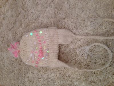 Лот: 5241695. Фото: 1. Шапочка для малышки. Головные уборы