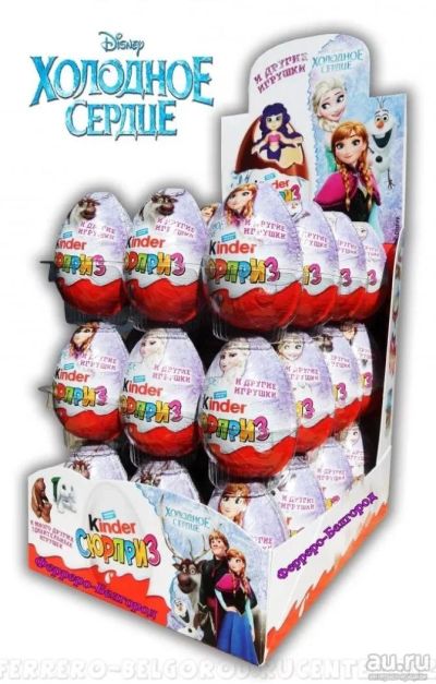 Лот: 10368815. Фото: 1. коробка киндер яиц (36шт) Kinder... Шоколад, конфеты