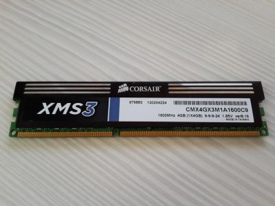 Лот: 5509245. Фото: 1. DDR3 Corsair XMS3 4Gb 1600Mhz. Оперативная память