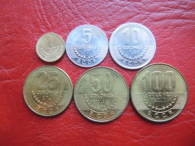 Лот: 20868033. Фото: 1. набор 6 монет Коста-Рика монеты... Америка