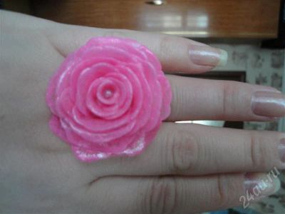 Лот: 329547. Фото: 1. Изделия из полимерной глины,кольцо... Кольца, перстни