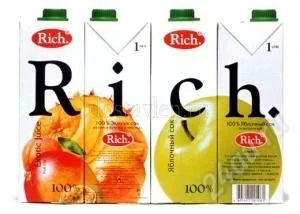 Лот: 1725604. Фото: 1. Rich - сок. Напитки