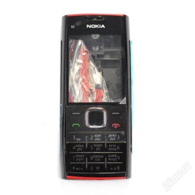 Лот: 1846814. Фото: 1. Корпус Nokia X2 (черно-красный... Корпуса, клавиатуры, кнопки