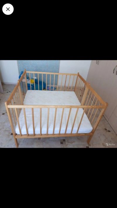 Лот: 16352799. Фото: 1. Кроватка-манеж. Детские кровати и кроватки