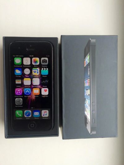 Лот: 6198399. Фото: 1. Продам iPhone 5, 16gb, black... Смартфоны