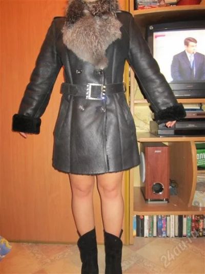 Лот: 1235015. Фото: 1. Крутая молодежная дубленка. Верхняя одежда