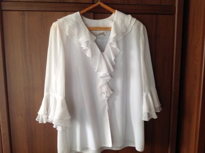 Лот: 12789352. Фото: 1. блузка белая. Блузы, рубашки