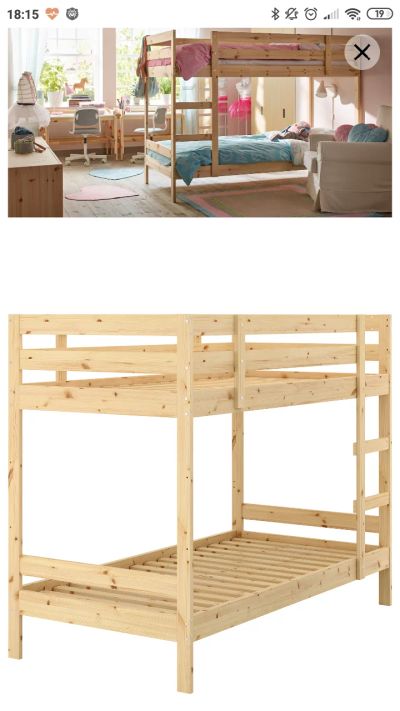 Лот: 14372925. Фото: 1. Кровать двухъярусная (с матрацами... Детские кровати и кроватки