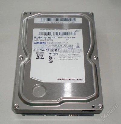 Лот: 1322632. Фото: 1. Samsung HD082GJ 80 Gb. Жёсткие диски (HDD)