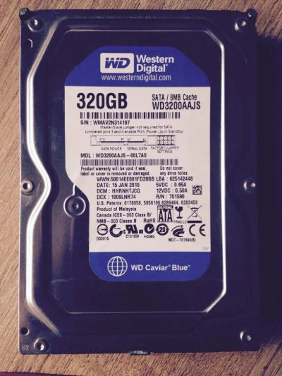 Лот: 4858666. Фото: 1. Жесткий диск Western digital 320... Жёсткие диски (HDD)