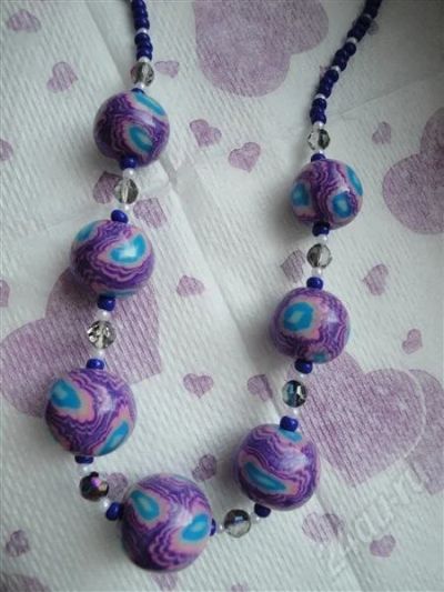 Лот: 396440. Фото: 1. Изделия из полимерной глины,колье... Колье