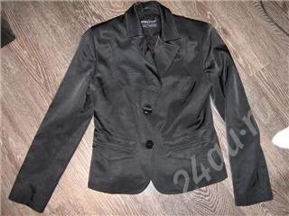 Лот: 241672. Фото: 1. пиджак атлас черный. Пиджаки, жакеты, жилеты