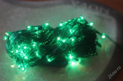 Лот: 2223800. Фото: 1. led гирлянда зелёная 100 ламп... Световое оборудование