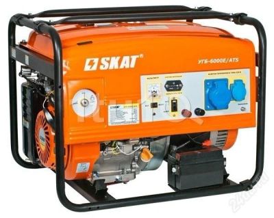 Лот: 2995818. Фото: 1. Генератор бензиновый СКАТ УГБ-6000Е... Бензо-, мотоинструмент