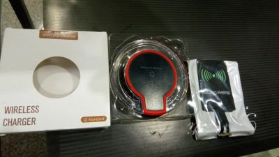 Лот: 20346594. Фото: 1. Безпроводная зарядка micro USB... Зарядные устройства, блоки питания, адаптеры сетевые для смартфонов