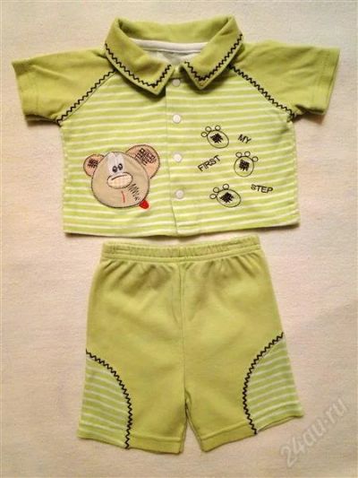 Лот: 1418911. Фото: 1. Комплект "My first step" (шортики... Одежда для дома