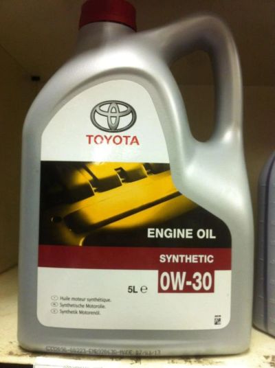 Лот: 4322753. Фото: 1. Toyota Engine Oil Synthetic 0W-30... Масла, жидкости