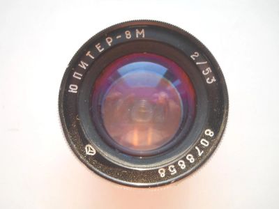 Лот: 4209738. Фото: 1. Объектив Юпитер-8м 2/53 с байонетом... Плёночные дальномерные, шкальные