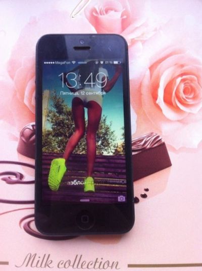Лот: 4493968. Фото: 1. Iphone 5 16g черный. Смартфоны