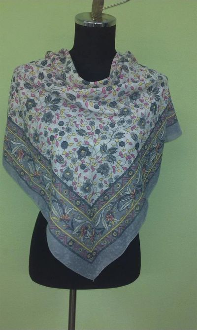 Лот: 3863471. Фото: 1. Платок большой, хлопок. Шарфы, платки