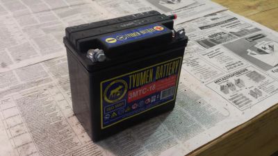 Лот: 6179804. Фото: 1. Мото аккумулятор Тюмень 6В 18... Запчасти