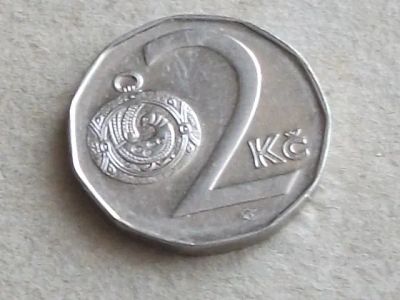 Лот: 16068690. Фото: 1. Монета 2 кроны две Чехия 1997... Европа